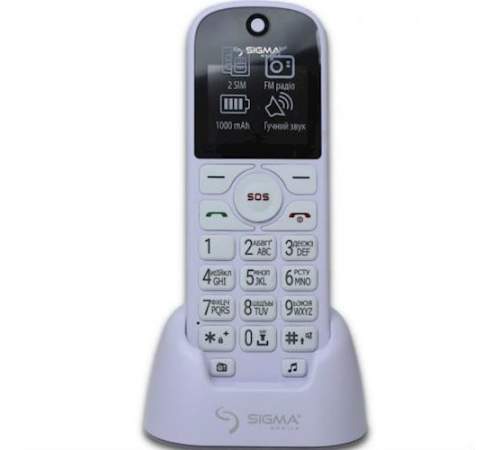 Мобильный телефон Sigma mobile Comfort 50 Senior white